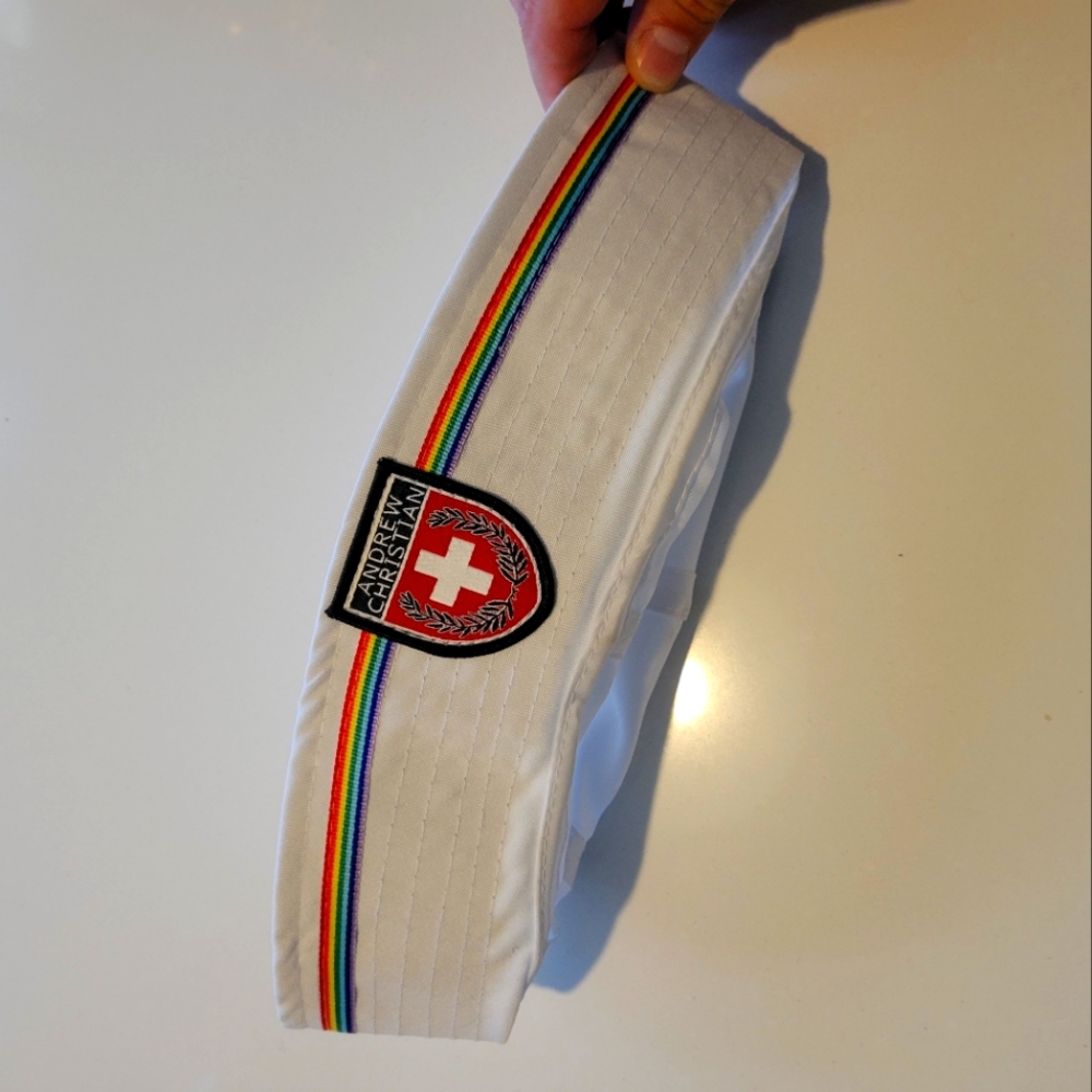 Andrew Christian sailor hat with 🌈